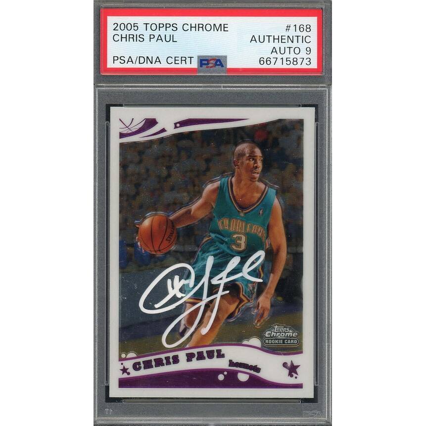 Chris Paul Autographed 2005 Topps Chrome Signed Rookie Card #168 PSA 9 66715873 - 8'6" x 11'6"