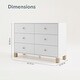 preview thumbnail 12 of 50, Storkcraft California 6 Drawer Dresser - GREENGUARD Gold Certified, Interlocking Drawer System