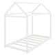 preview thumbnail 9 of 7, Twin House Bed, Sturdy Pine Wood Frame, Playful Design, Easy Assembly, White