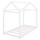preview thumbnail 30 of 28, Wooden Frame House Shaped Design Bed with Sturdy Construction and Support Lumber, Twin Size