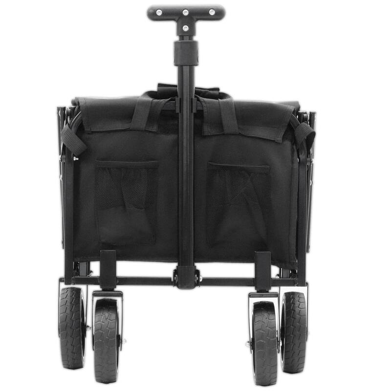 Expandable Dual Layer Utility Wagon Cart,Grocery Cart for Gardening