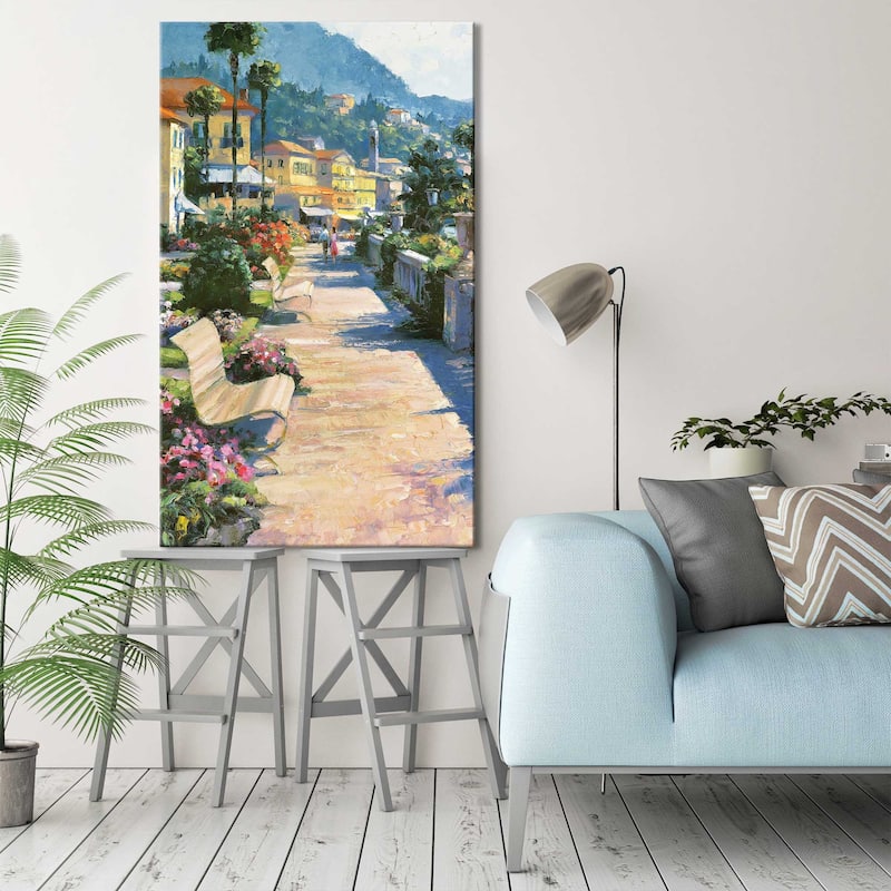"Bellagio Promenade" by Howard Behrens I Print on Canvas