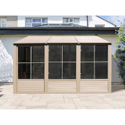 Florence - Wall Mounted Solarium 10x12 Metal Roof