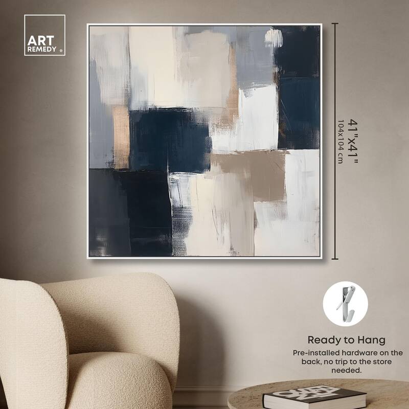 Blue Mood Depth III Canvas by Art Remedy