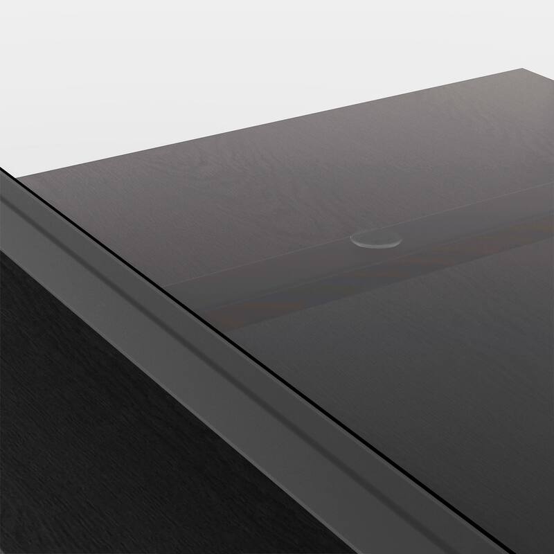 Rectangle Coffee Table with Tempered Glass Top