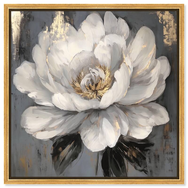 Ivory Incarnation I Canvas by Art Remedy - Gold - 20" x 20"