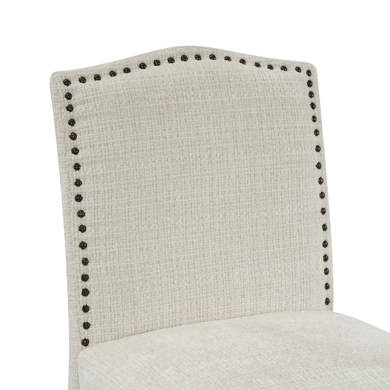 Upholstered Counter Stool Side Dining Chair Set of 2