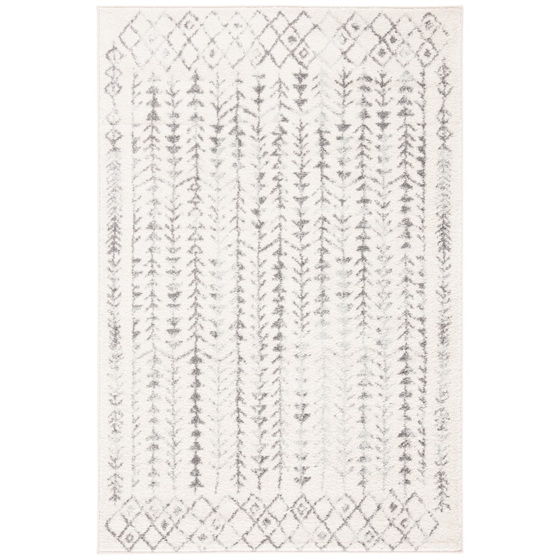 SAFAVIEH Tulum Adda Moroccan Boho Rug - 2' x 5' - Ivory/Grey