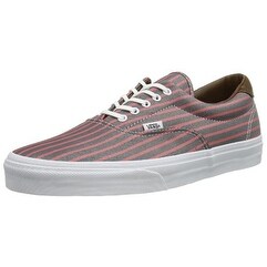 grey vans with pink stripe