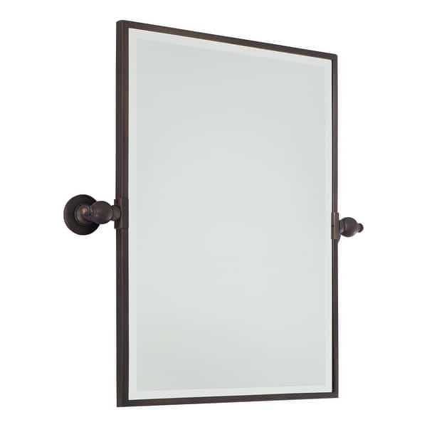 slide 2 of 3, Minka Lavery Standard Rectangle Pivoting Bathroom Mirror