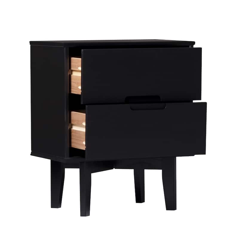 Middlebrook Mid-Century Solid Wood 2-Drawer Nightstand
