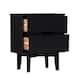 Middlebrook Mid-Century Solid Wood 2-Drawer Nightstand