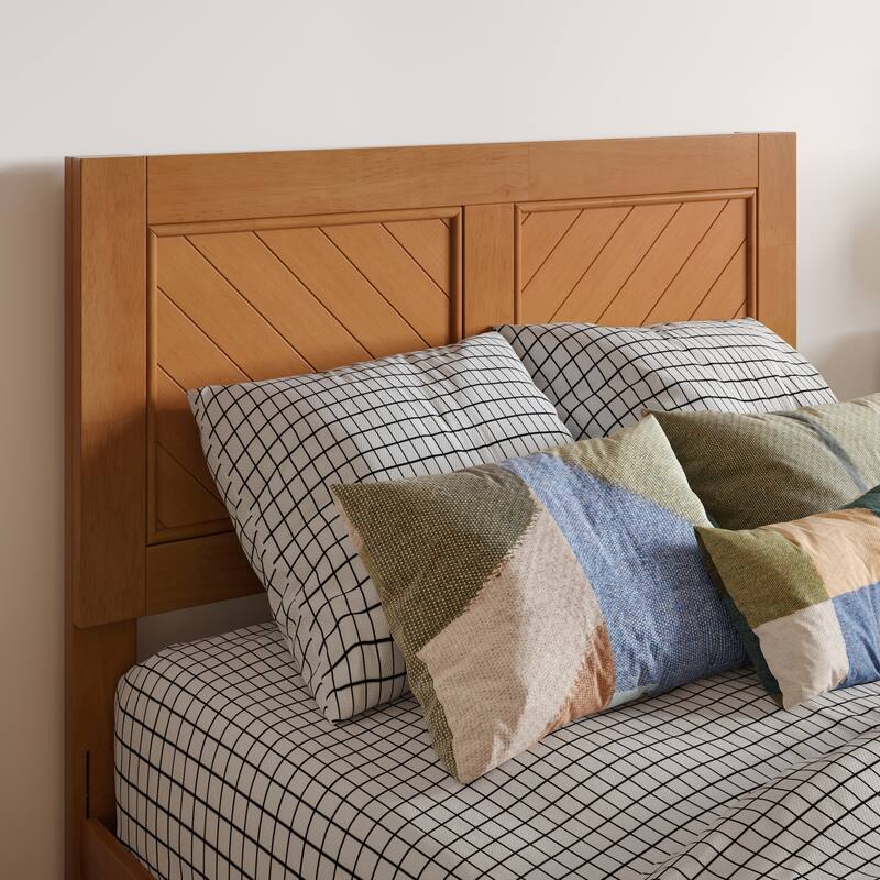 Clayton Platform Bed with Panel Footboard and Twin XL Trundle