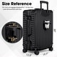 preview thumbnail 14 of 19, Zipperless Aluminum Frame Luggage with Spinner Wheels TSA Lock and Cup Holder 28" Hard Shell Suitcase