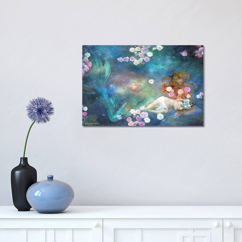 iCanvas "Sleeping Beauty Mermaid" by Bluebird Barn Canvas Print