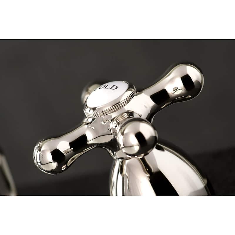 Kingston Brass Heritage 1.2 GPM Widespread Bathroom Faucet with Pop-Up