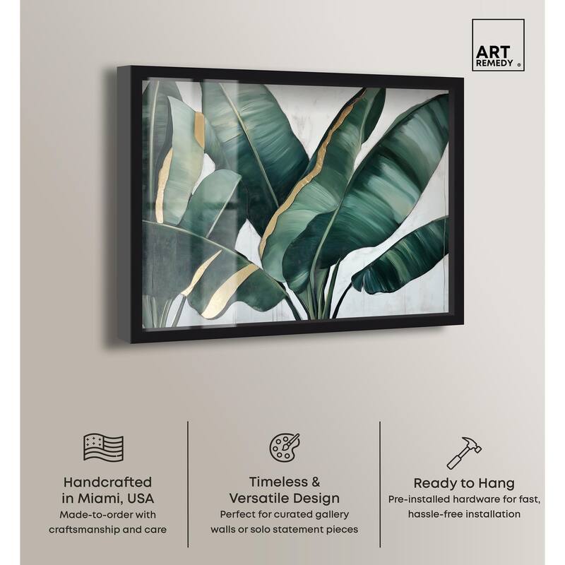 Jungle Jewel Jade I Shadowbox by Art Remedy