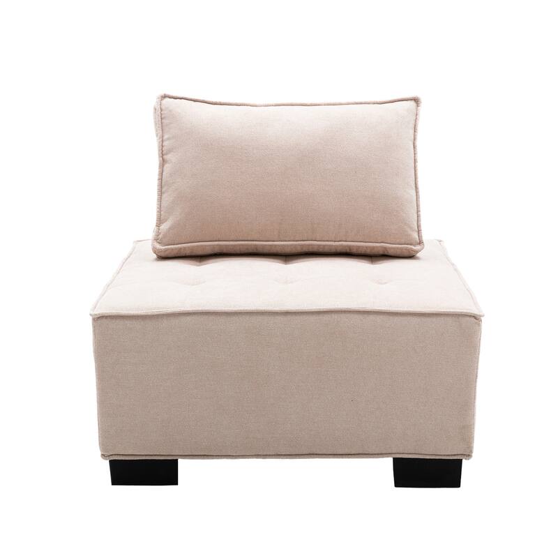 Modern Upholstered Living Room Chairs Set of 2
