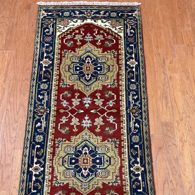 Handmade One-of-a-Kind Heriz Wool Oriental Rug 2'7 x 5'11 - 2.7 x 5.11
