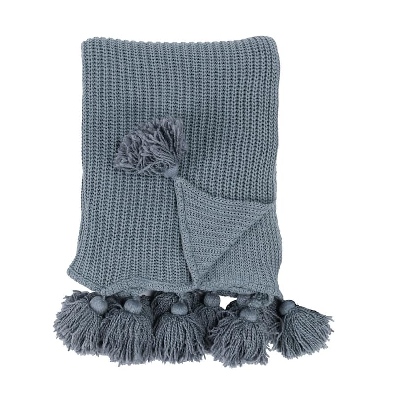 Kerith 100% Cotton 50"x 70" Throw Blanket by Kosas Home