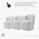 preview thumbnail 14 of 51, Spruce & Spring Kyle Morden Fabric Dining Room Chair with Casters Wrap-round Back