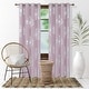 preview thumbnail 7 of 14, Flower Foil Printed Room Darkening Drapes for Girl's Bedroom 2 Panels 52W x 45L - Lavender