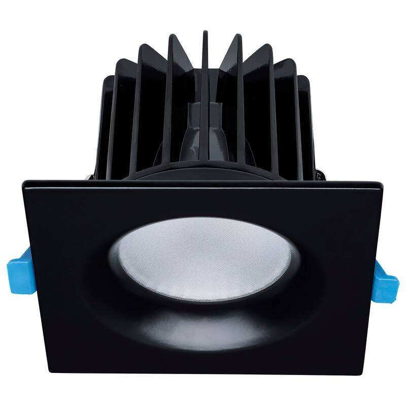 16/20/24 Watt LED Remote Driver Downlight 27K/30K/35K/40K/50K CCT Field Selectable Square Black