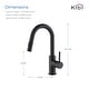 preview thumbnail 45 of 63, Single-Hole Pull-Down Kitchen Faucet with Sprayer and Magnetic Docking