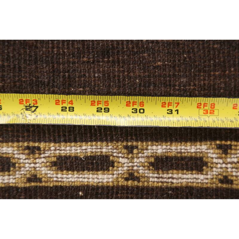 Brown Moharramat Oriental Home Decor Area Rug Hand-knotted Wool Carpet - 3'9" x 5'0"