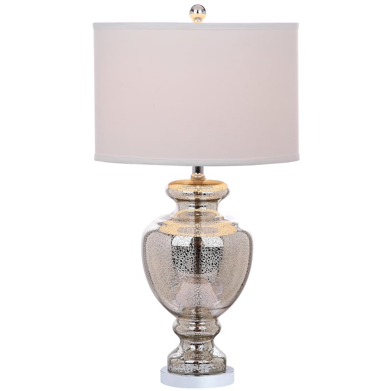 SAFAVIEH Lighting Montana 28 Inch Turquoise Glass Table Lamp (Set of 2)