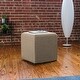 preview thumbnail 6 of 23, Jaxx Monroe Side Table Ottoman Beige