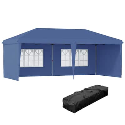 10' x 20' Pop Up Canopy Tent with 4 Sidewalls