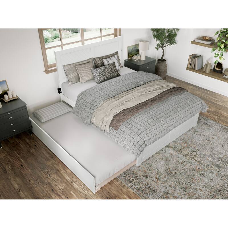 AFI, Canyon Platform Bed with Matching Footboard & Trundle
