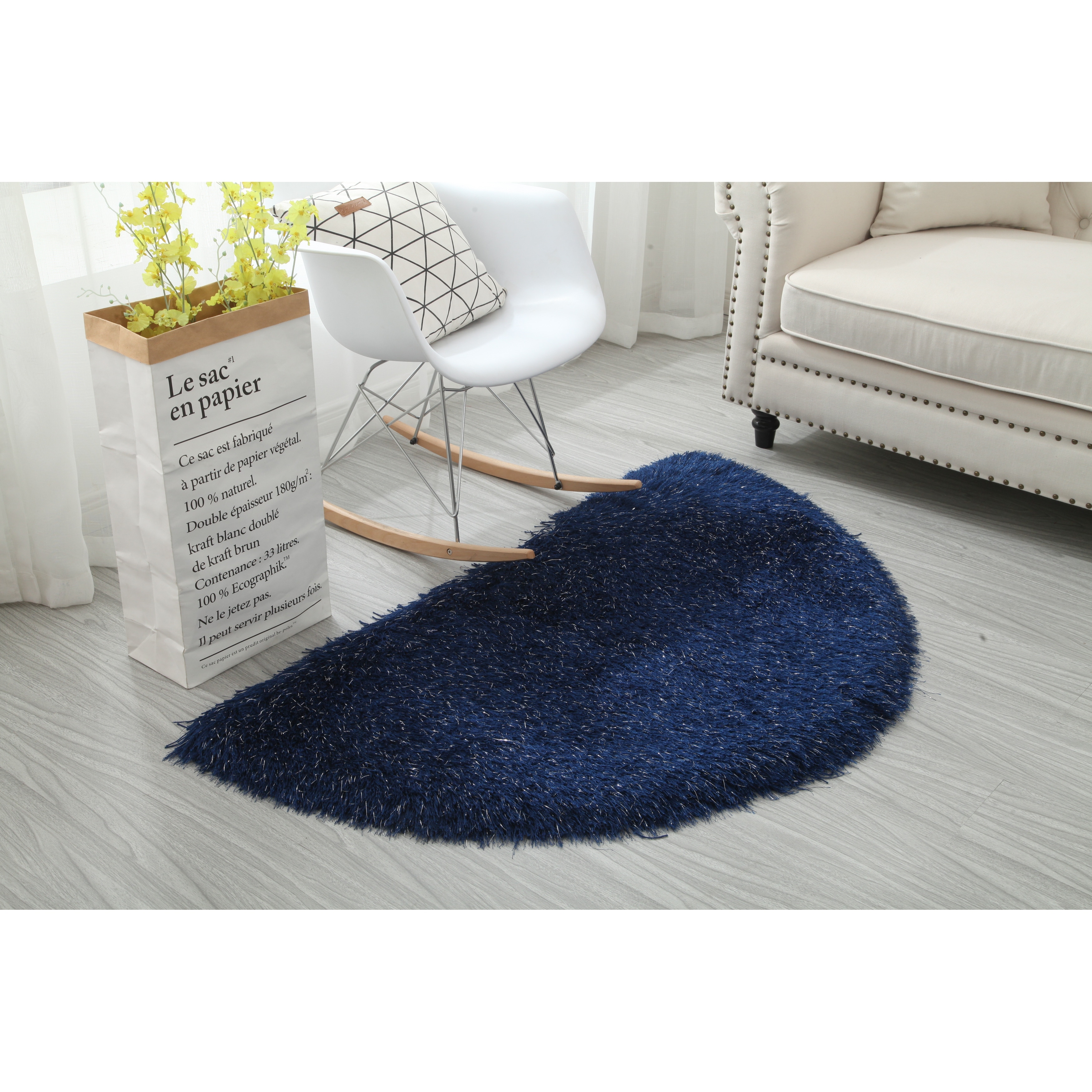 315635 Hand-Knotted Area Rug for Living Room Bedroom Galleria Casual Grey Rug 5'2 x 7'5 