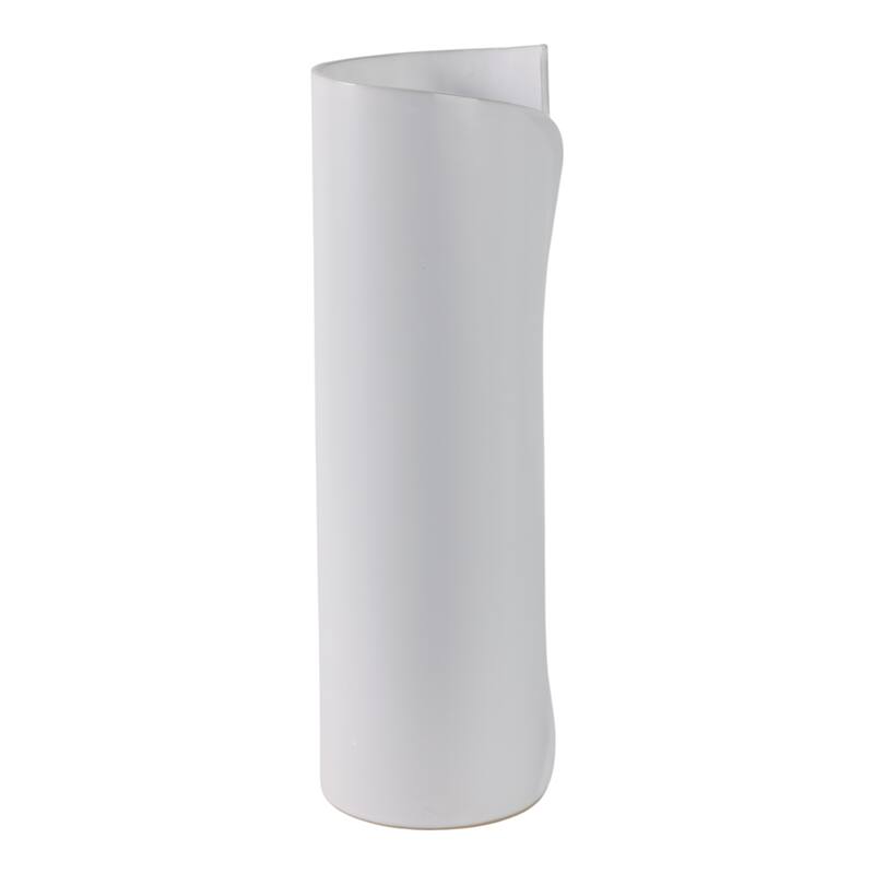 Ceramic Stoneware Vase Sculptural Curved Silhouette Modern Design