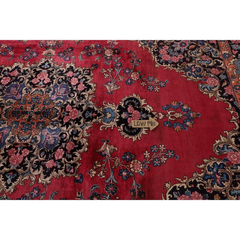 Mashad Persian Vintage Area Rug Handmade Wool Carpet - 8'6"x 11'6"