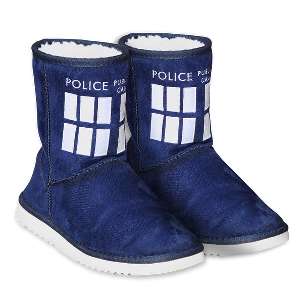 Doctor Who Women's TARDIS Boot Slippers