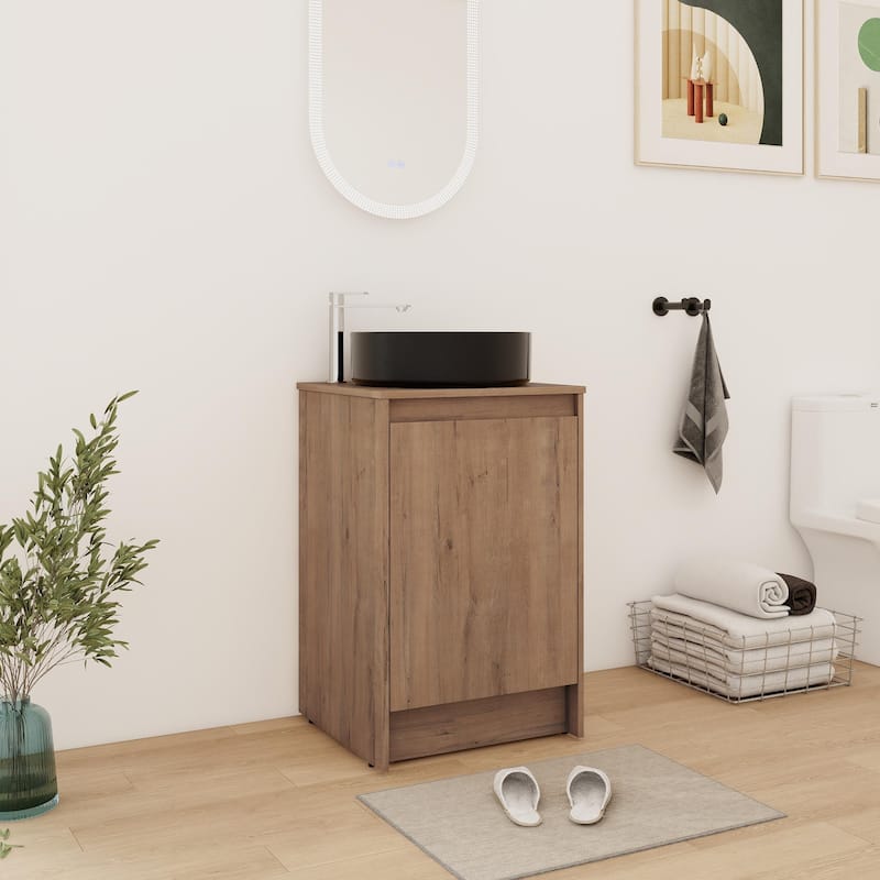 Bathroom Vanity With Sink In 20 Inch, Freestanding Bathroom Vanity With Soft Close Door and Adjustable Shelf
