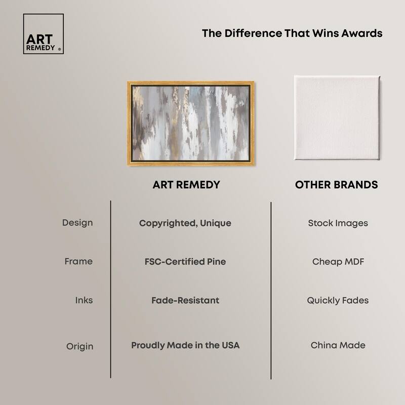 Flooding Gold I Canvas by Art Remedy