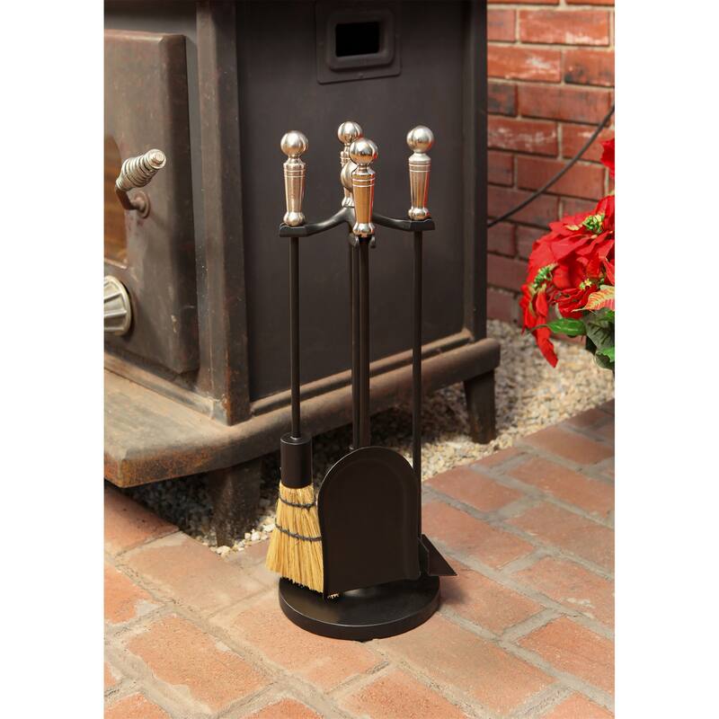 Achla Designs Paxton Set of 5 Mini Fireplace Tools, 22 Inch Tall