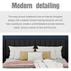 preview thumbnail 45 of 88, AUFANK Upholstered Platform Bed Frame with Headboard Wooden Slats Support