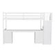 preview thumbnail 10 of 18, Twin Size Loft Bed Frame with Storage Staircase, Built-in Desk and Double Storage Drawers, Wood Loft Bed for Kids Teens Adults