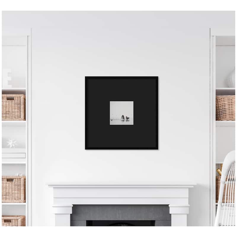 Kate and Laurel Humpback Whales No. 2 by Laura Evans Framed Wall Art Print Matted