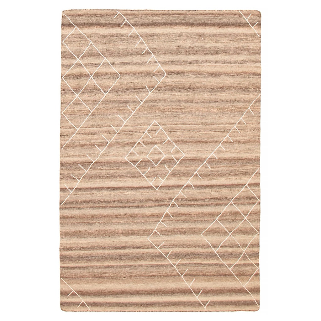 Marrakech Tan Kilim 5'2" x 8'0" - 5'2 x 8'0