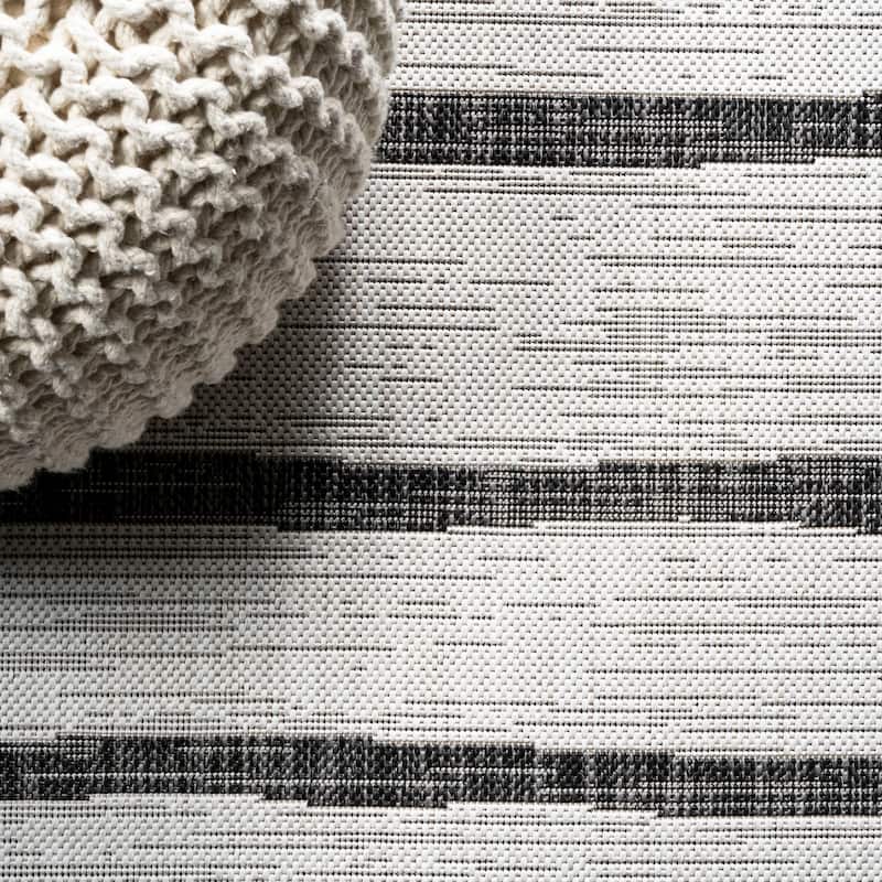 JONATHAN Y Andratx Berber Stripe Indoor/Outdoor Area Rug
