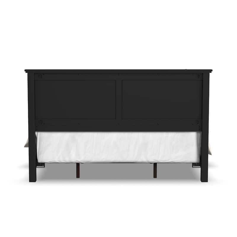 Oak Park Black Wood King Bed