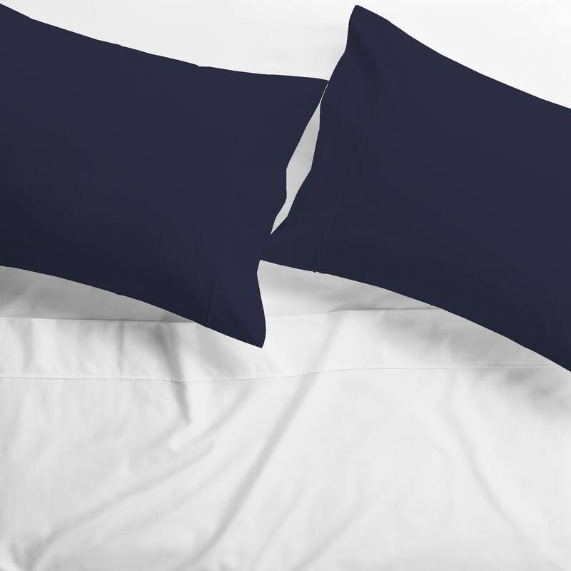 Purity Home Organic 100% Cotton Ultra-Light Percale Pillowcase Set