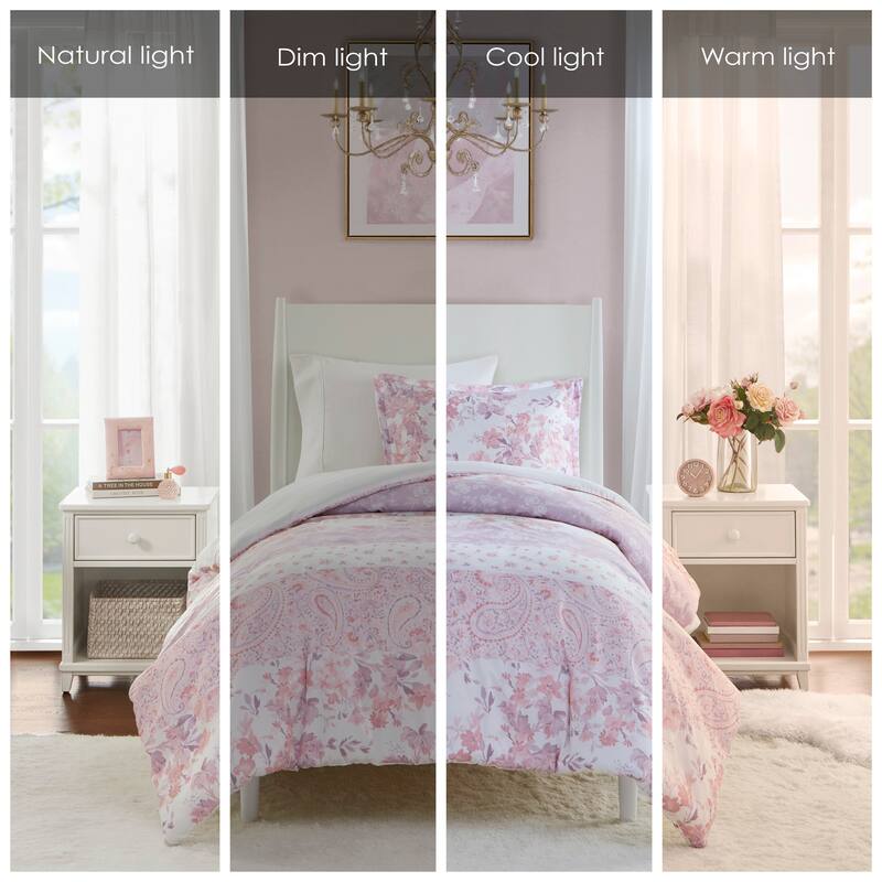 Intelligent Design Elodie Floral Paisley Duvet Cover Set