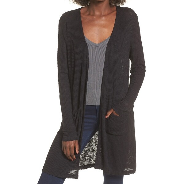 black women's cardigan with pockets