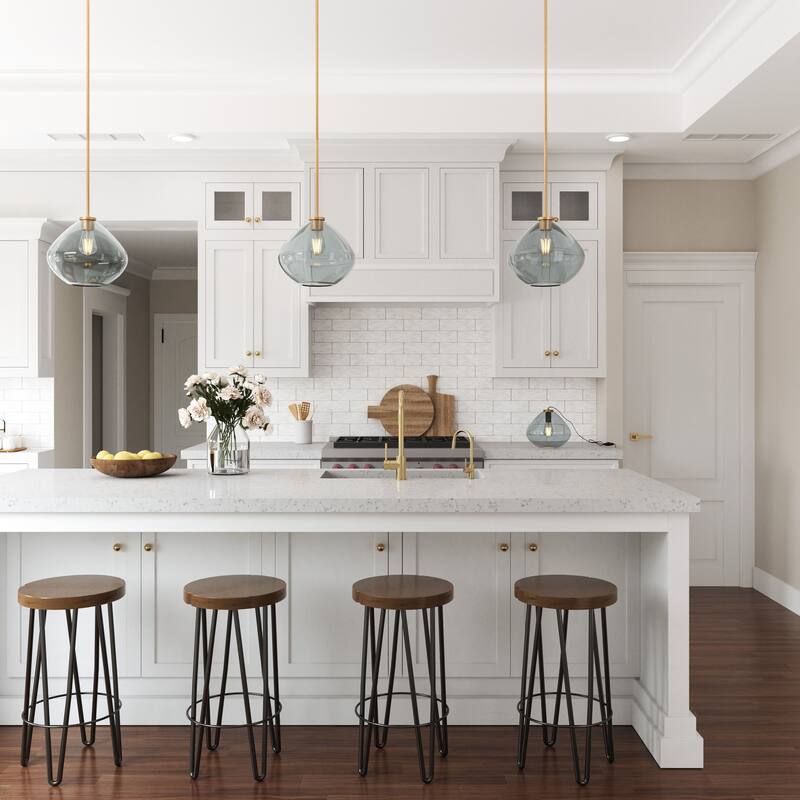 Brio Lighting Phoebe - Glass Mini Pendant - Gold